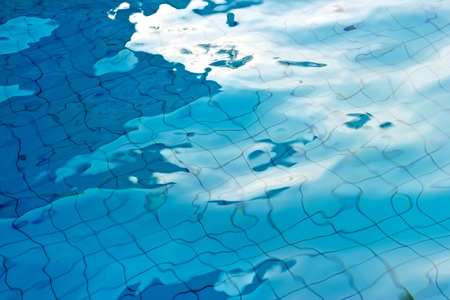 abstract wave in swimming pool, soft focusの写真素材