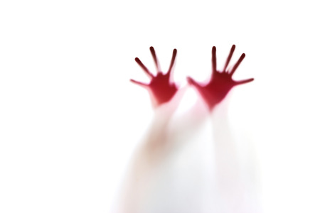 Abstract silhouette of a hand, soft focus and blur