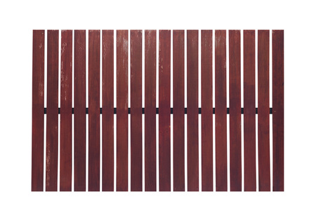 wooden fence on white background