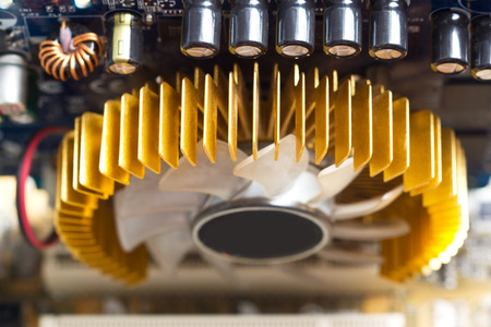 Electronic circuit and computer mainboardの写真素材