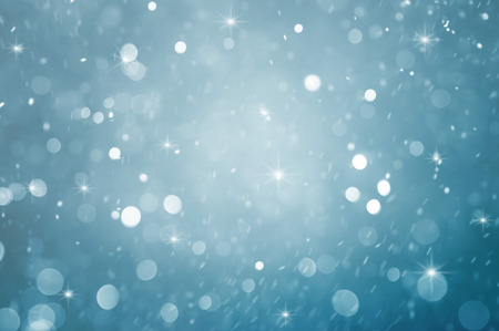 abstract particle with blue backgroundの写真素材