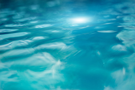 Abstract water blue and white in swimming pool background
