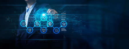 Cloud the next big thing, Technology 5G, Global business, Save the world, Automated programmable...