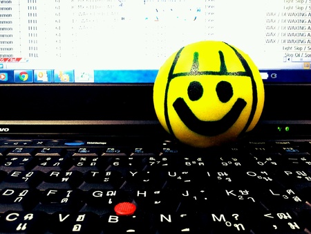 Smiling on working dayの素材