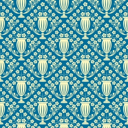 Elegant seamless  wallpaperのイラスト素材