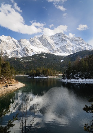eibsee lakeの写真素材