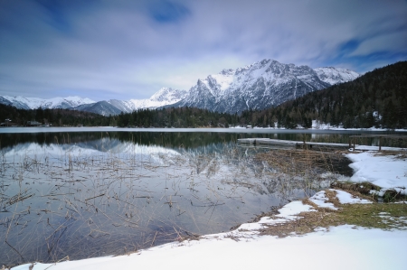 mountain lakeの写真素材