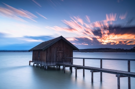 boat houseの写真素材