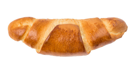 bagel isolated on a white background closeup top viewの写真素材
