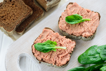 Sandwiches with vegan pateの写真素材