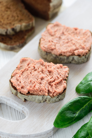 Sandwiches with vegan pateの写真素材