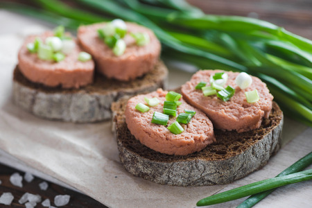 Sandwiches with soy wheat vegan pateの写真素材