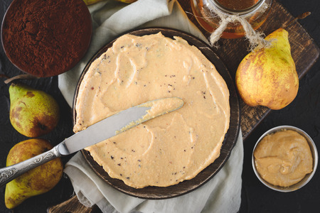 Peanut cream for cakeの写真素材