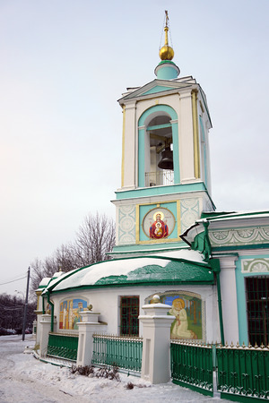 Trinity Church zhivonachalnoj on Sparrow hills in Moscow is an Orthodox Church in honor of the Holy Trinity, located in the Western administrative district of Moscow in the municipal district Ramenkiの写真素材