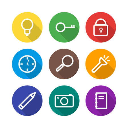 Set flat icon for medical design. Infographic elements vector concept.のイラスト素材
