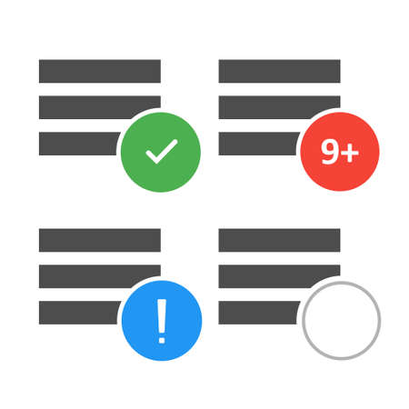 Menu icon for web site design. Mobile app interface. Vector ui design.のイラスト素材
