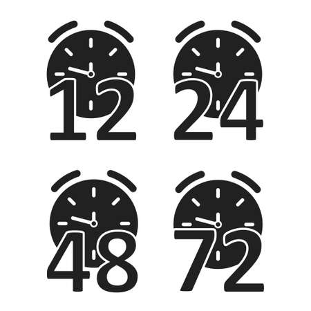 Illustration with sale. Thin line icon. Vector countdown set concept.のイラスト素材