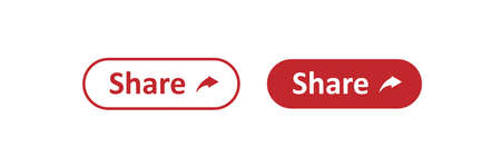 Share button simple isolated illustration. Social icon concept in flat