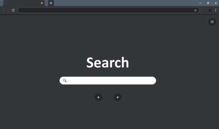 Flat browser window for site design. Web internet simple vector illustration.