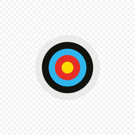 Daetboard simple illustration, target, business goal icon concept in vector flat style.のイラスト素材
