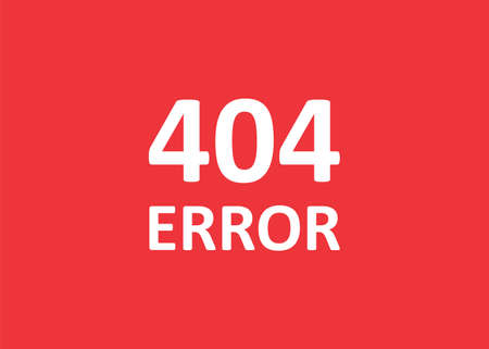 Error 404 page not found, simple background illustration in vector flat style.のイラスト素材