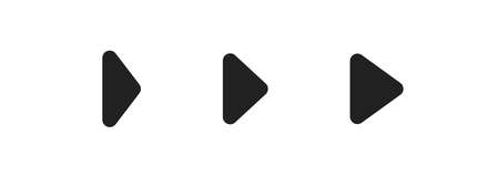 Arrow icon set. Right button symbol. Simple next concept , web sign in vector flat style.のイラスト素材