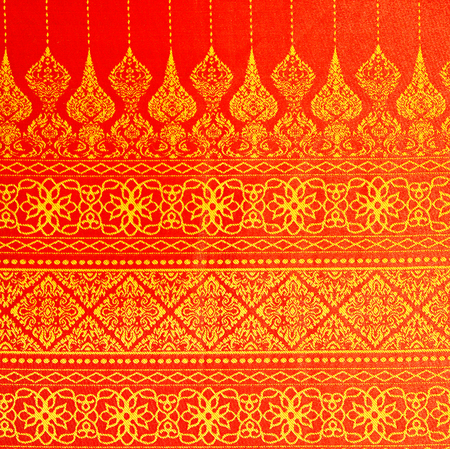 Golden fabric as backgroundの写真素材