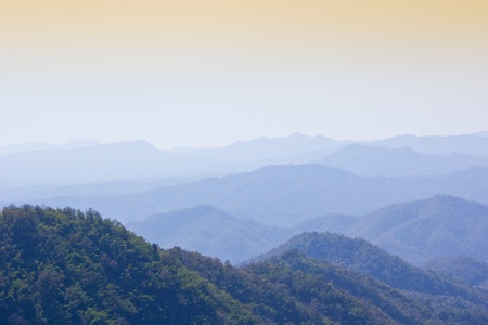 monjam mountain ,chiang mai,thailandの写真素材