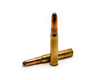 Two hunting cartridgesの写真素材