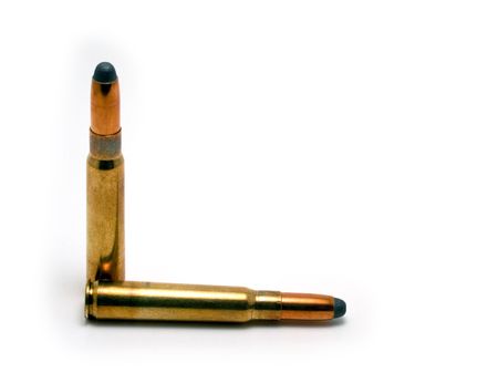 Two hunting cartridgesの写真素材