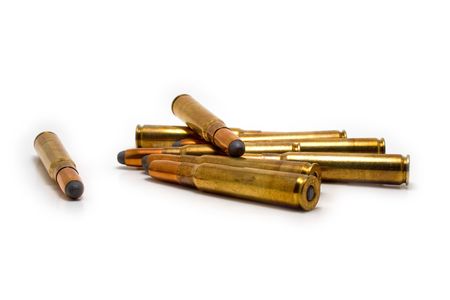 Multiple scattered hunting cartridgesの写真素材