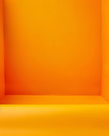 A bright orange backdrop ideal for photography or design projects.の素材
