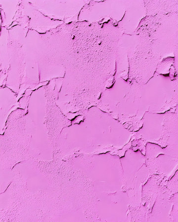 A textured pink wall surface with a rough, artistic finish.の素材