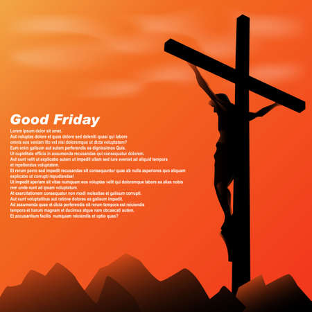 vector illustration of good fridayのイラスト素材