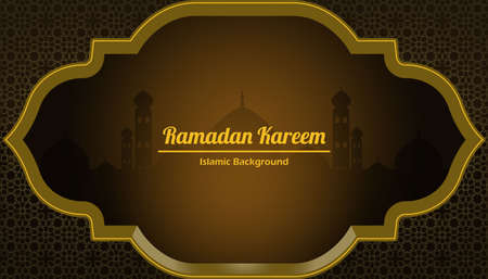 vector ramadan backgroundのイラスト素材