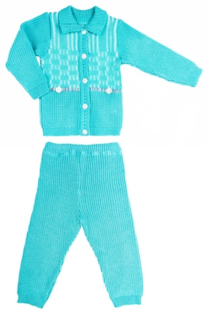 children s knitted suitの写真素材