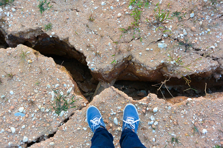 Cracked Soilの写真素材