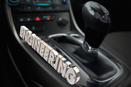 Engineering Design Auto Car Vehicle Interior Cockpit Word 3d Illustrationの写真素材