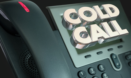 Cold Call Telephone Selling Telemarketing 3d Illustration