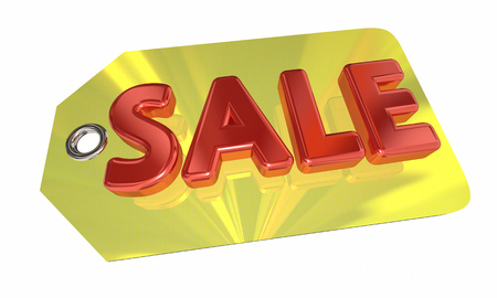 Sale Price Tag Discount Price Offer 3d Illustrationの写真素材