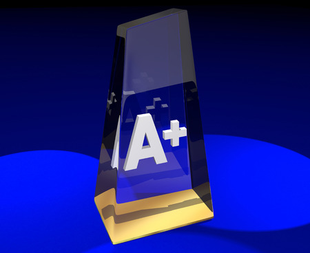 A Plus Grade Top Score Award Best Result 3d Illustrationの写真素材
