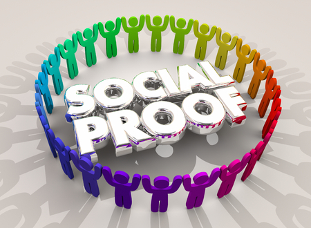 Social Proof People Network Circle Group 3d Illustrationの写真素材