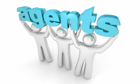 Agents People Representatives Talent Real Estate 3d Illustrationの写真素材
