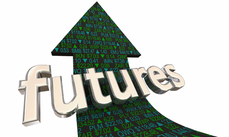 Stock Futures Market Prices Before Bell Opening Arrow 3d Illustrationの写真素材