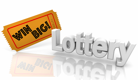 Lottery Lotto Win Big Contest Ticket 3d Illustrationの写真素材