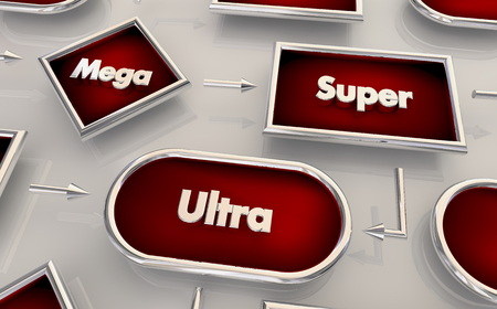 Mega Super Ultra Flowchart Process Map 3d Illustrationの写真素材