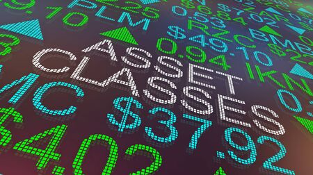 Asset Classes Stock Market Business Industry Categories 3d Illustrationの写真素材