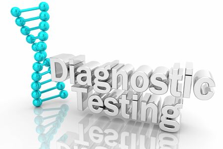 Diagnostic Testing DNA Biology Lab Results 3d Illustrationの写真素材
