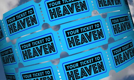 Your Ticket to Heaven Get Into Great Beyond 3d Illustration