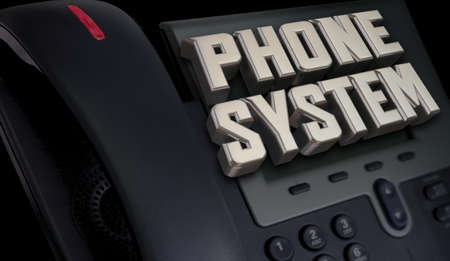 Phone System Business Office Telephone Software Landline Calling 3d Illustration